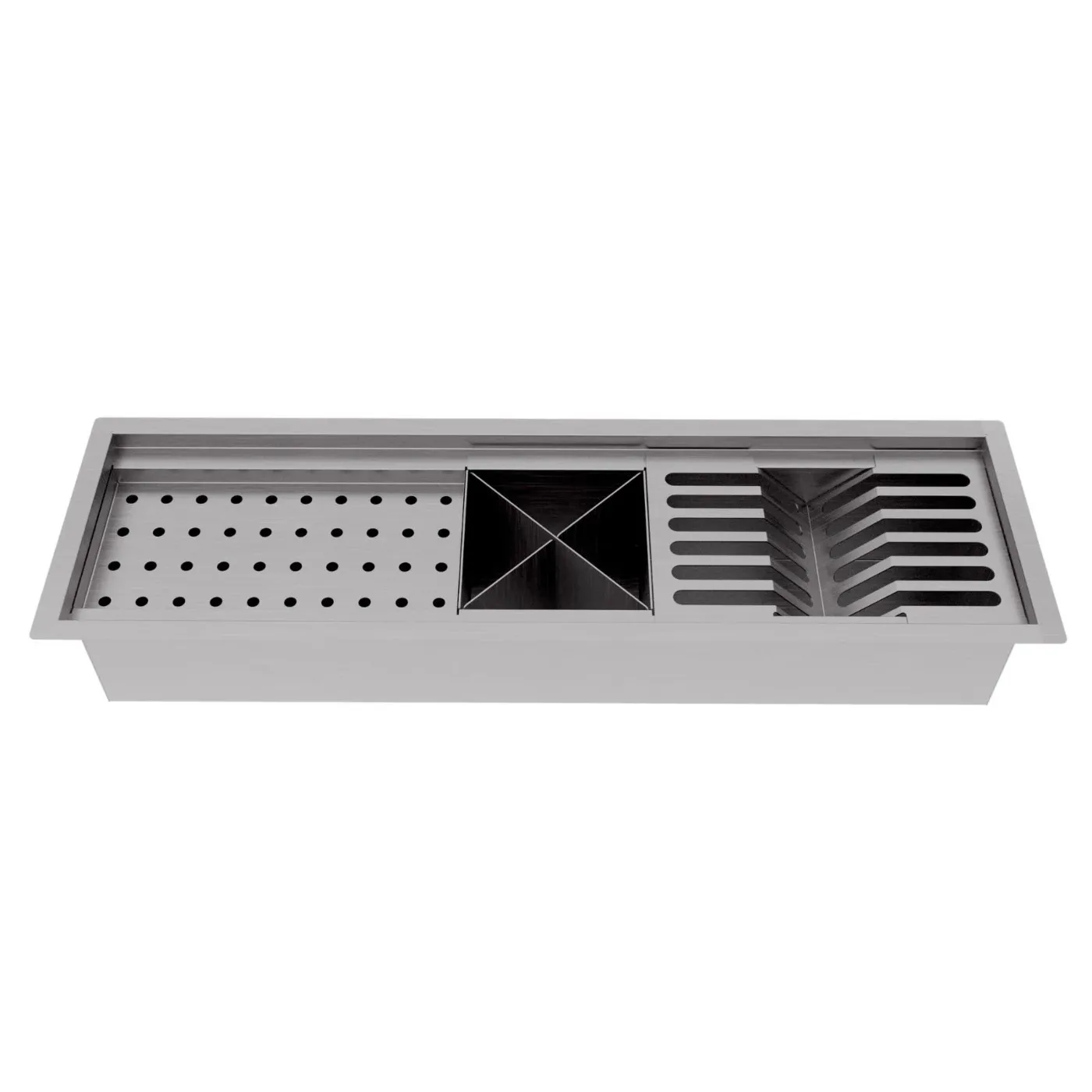 Calha Úmida Inox com Escorredor 620x190 mm Ecosul Metais