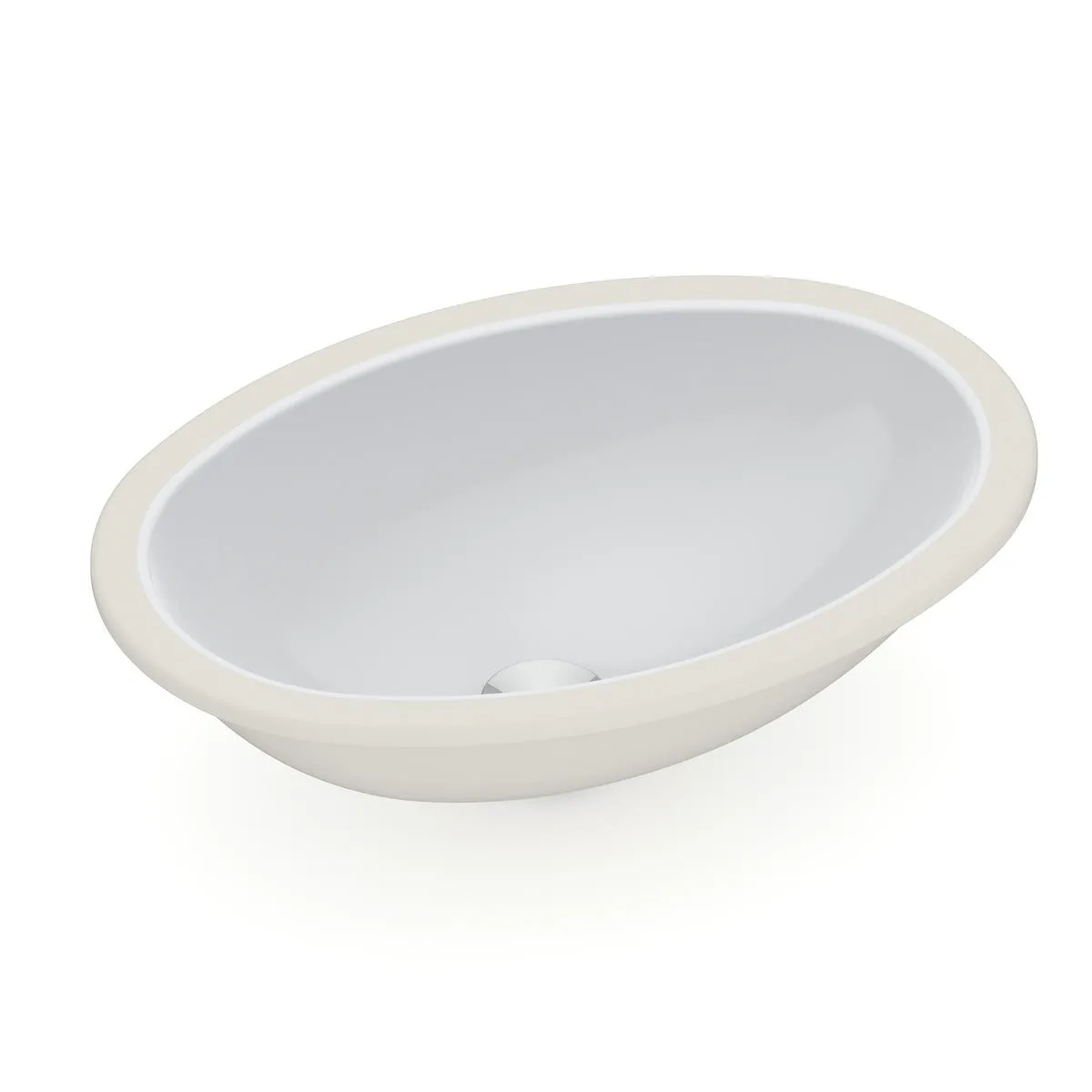 Cuba de Embutir Oval 49x32,5 cm Celite