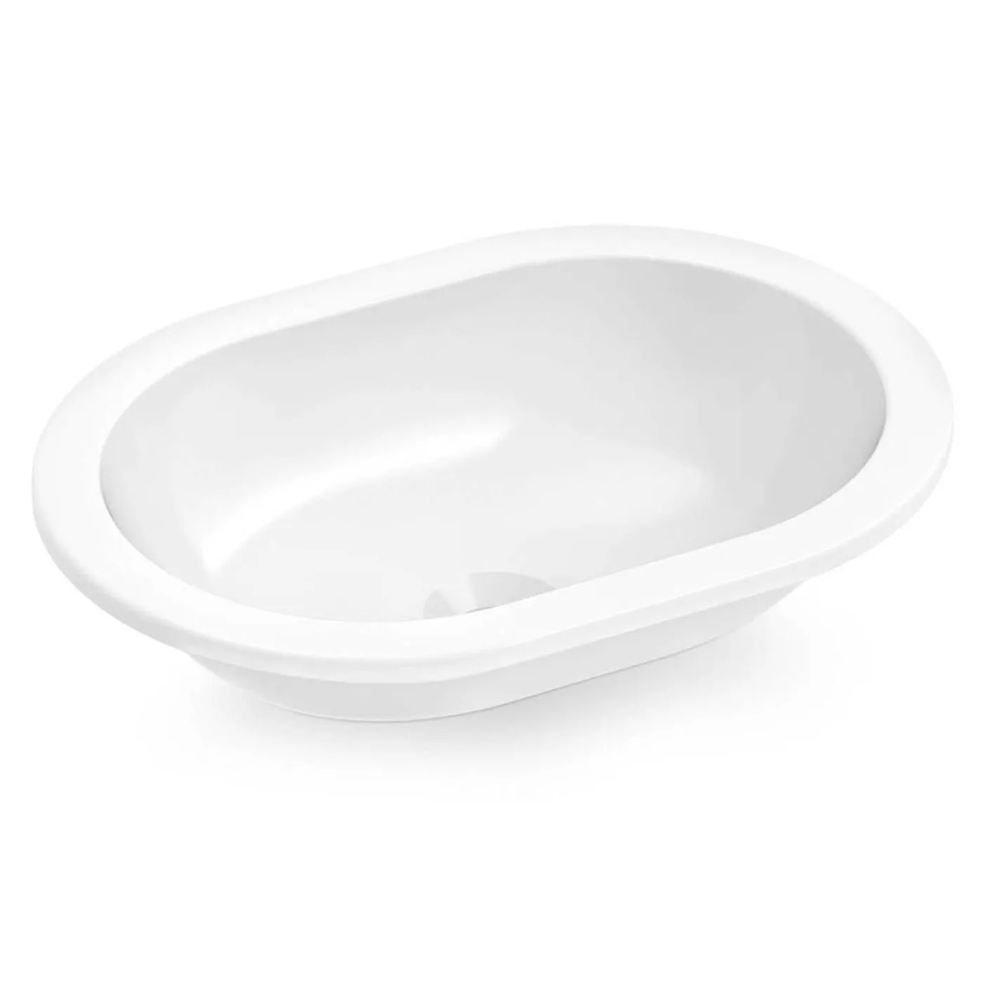 Cuba de Sobrepor/Embutir Oval 43x31 cm Branca Celite