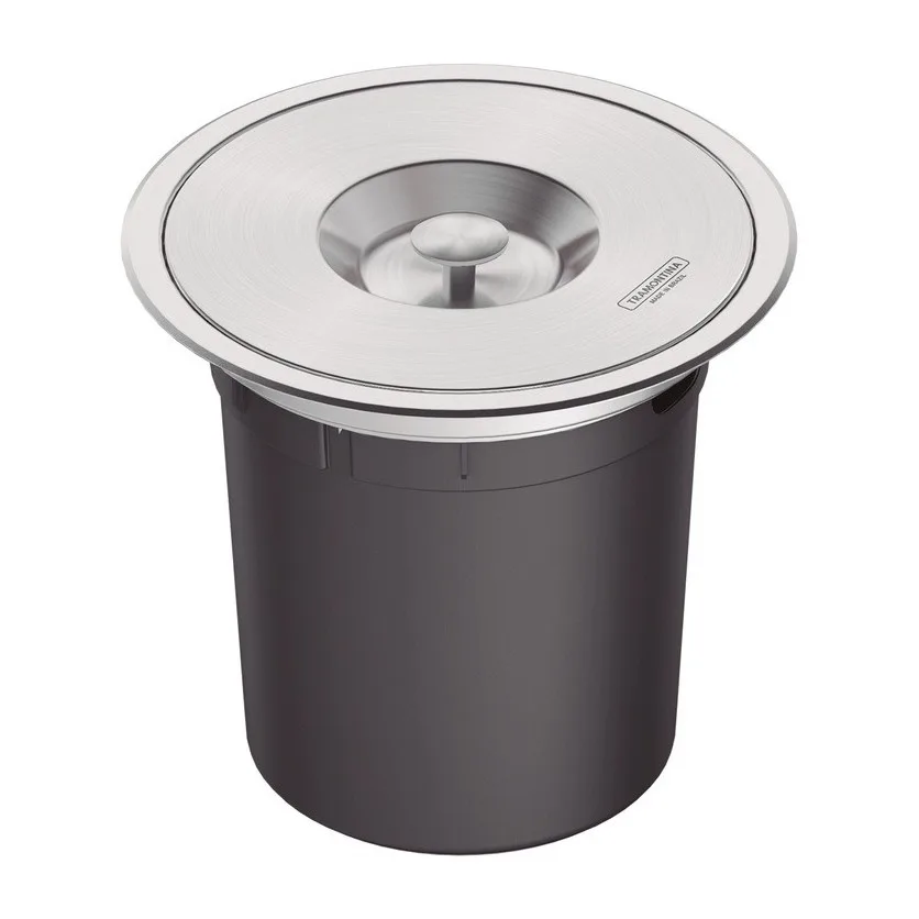 Lixeira de Embutir Inox Clean 5 L Tramontina