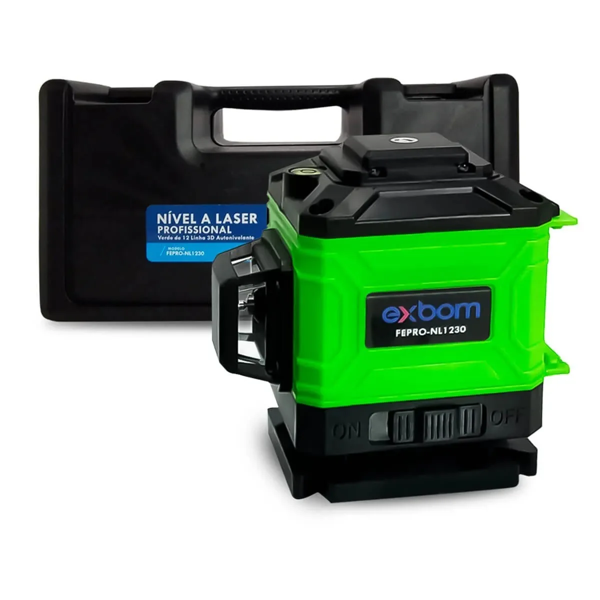 Kit Nível a Laser 12 Linhas Exbom FEPRO-NL1230