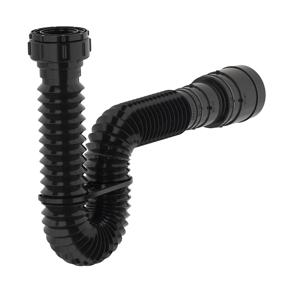 Sifão Sanfonado Plástico DN 38/50 mm Preto Censi