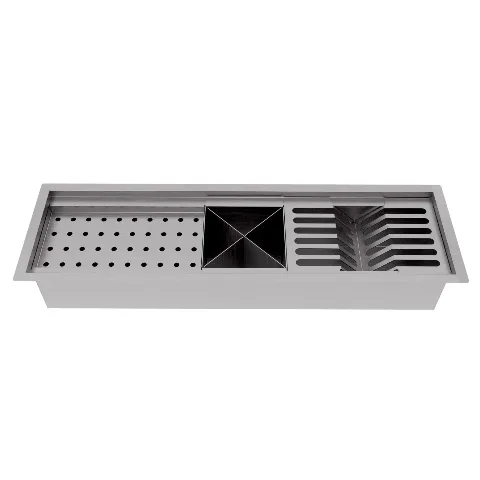 Calha Úmida Inox com Escorredor 620x190 mm Ecosul Metais