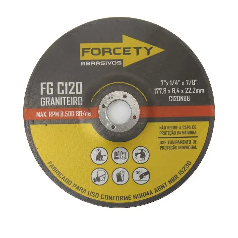 Disco de Desbaste 7" Forcety