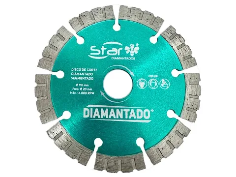 Disco Segmentado Verde 110x20x10 mm Star